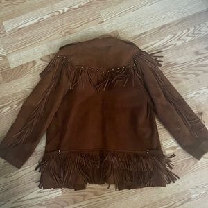 Vintage western suede coat